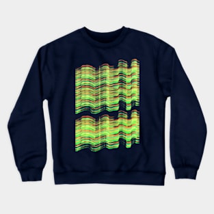 Northern Sky - Orange Green Crewneck Sweatshirt